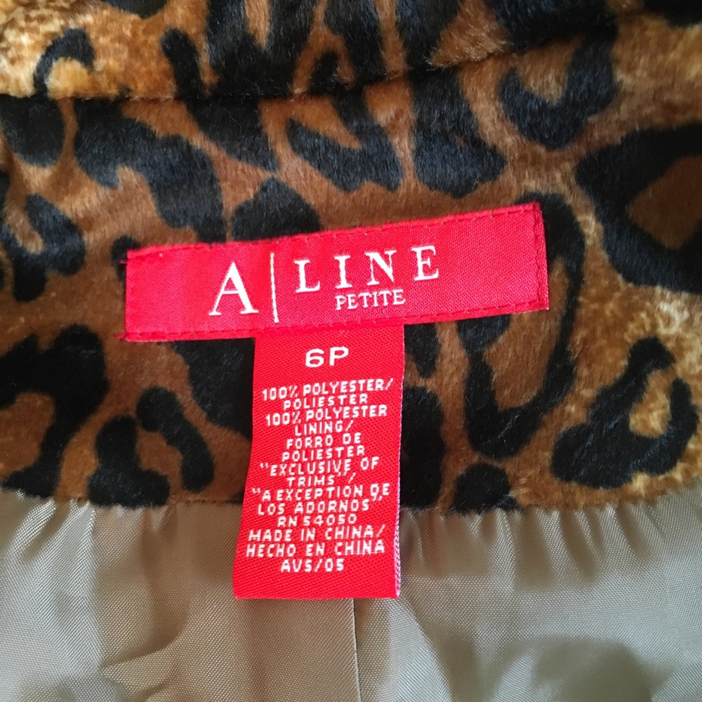 A Line Leopard Print Blazer - Picture 8 of 10